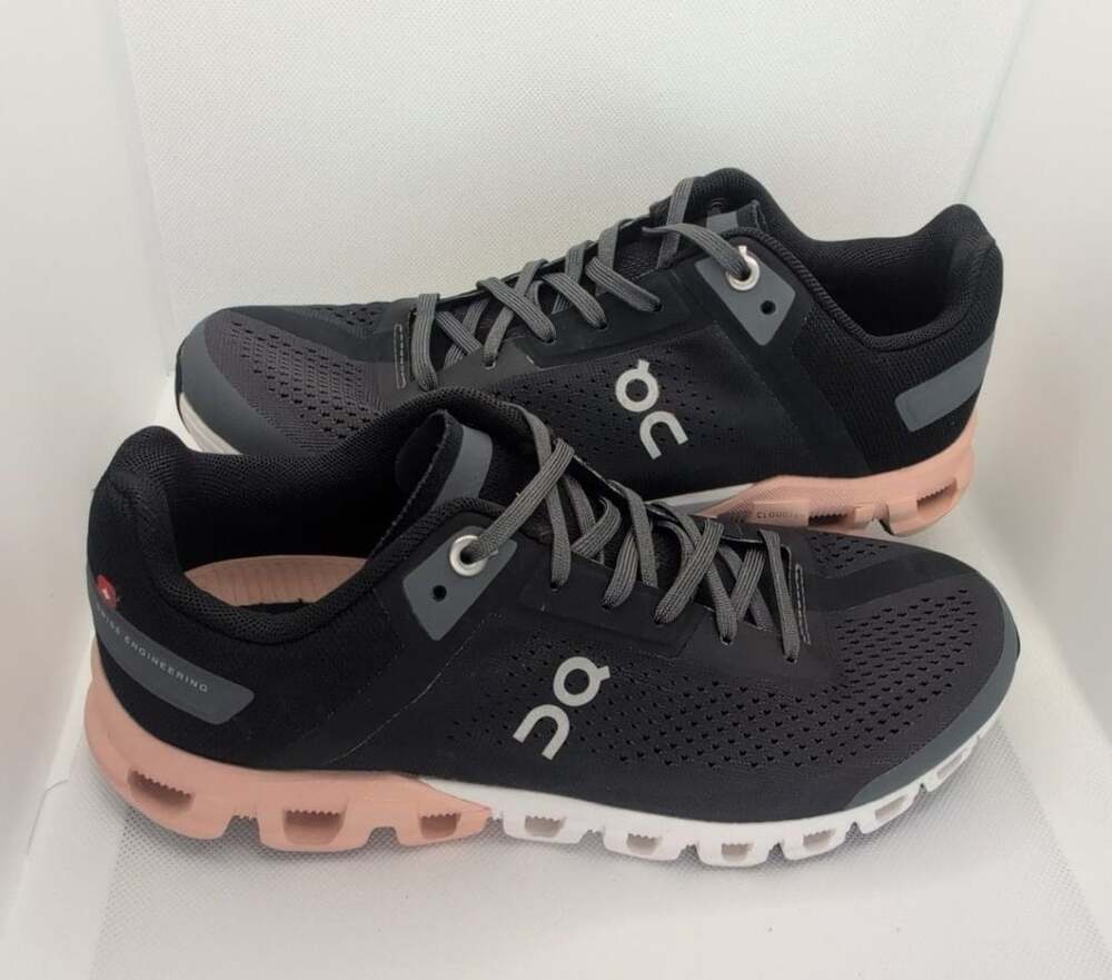 On Running Cloudflow Rock Grey Rose Womens Sneakers Size US 7 EUC